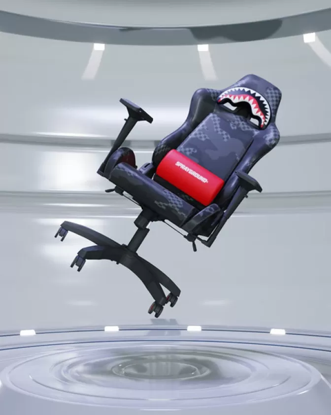 Sprayground Sedia Gaming 3AM - Design Ergonimico con Rivestimento Premium, Edizione Limitata per Collezionisti