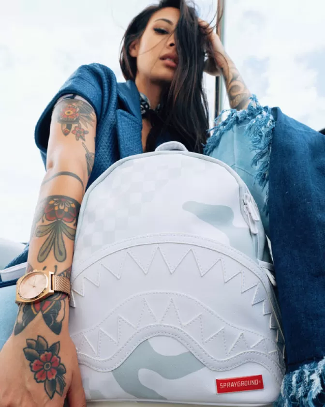 Sprayground Zaino Savages Collezione Esclusiva - Modello Bianco 3:00 AM con Design Urbano Audace