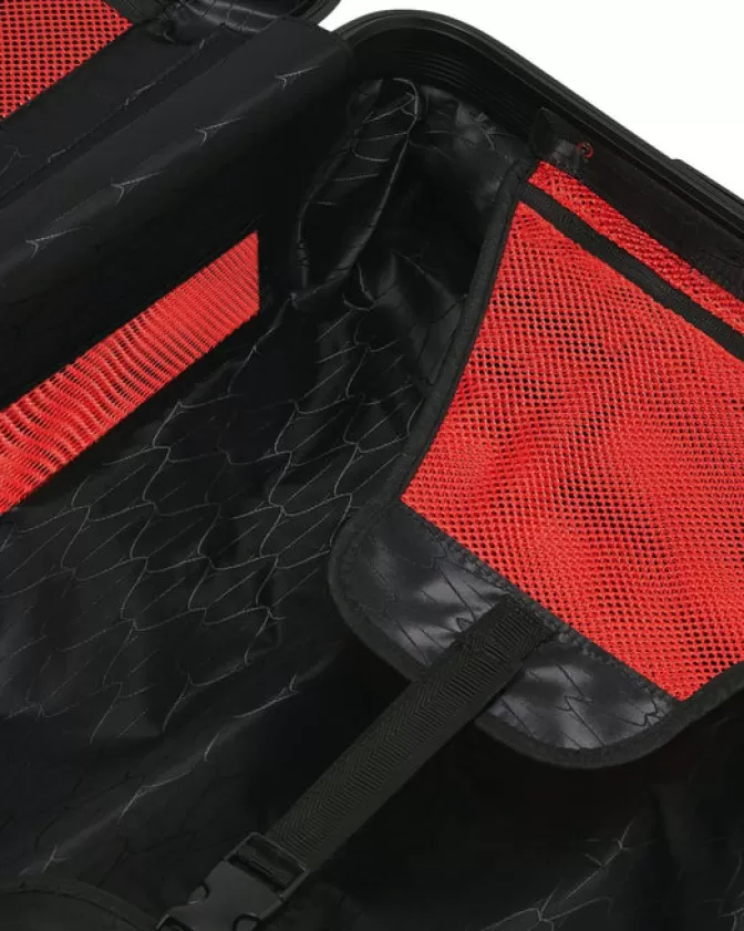 Valigia Rigida Sprayground 3AM Le Blanc - Design Squalo Futurista con Scocca Resistente, Formato Grande per Viaggi Lunghi - Edizione Speciale Nautica