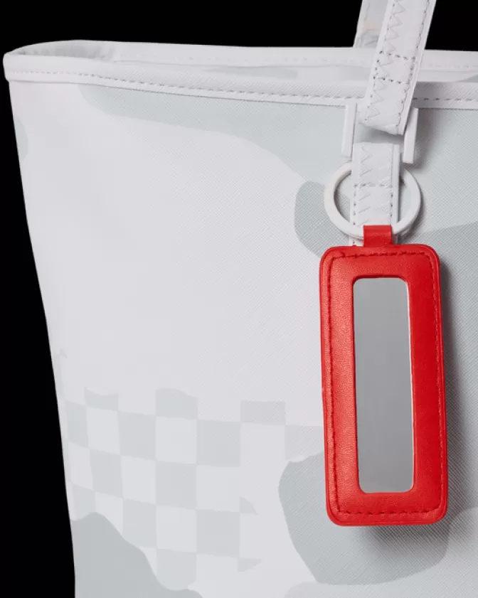 Sprayground Borsa Weekend 3AM Bianco Deluxe - Design Esclusivo con Stampa Grafica