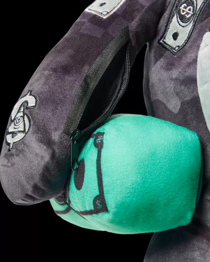 Sprayground Zaini Orsacchiotto Stile Urbano - Borsa Peluche 3AM Notte Fondi Senza Sosta - Design Esclusivo MoneyBear con Tasche Multifunzionali - Zaino Teddy Bear Unisex per Strada e Viaggi