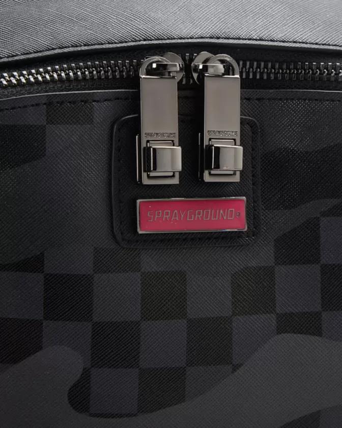 Sprayground Zaino SAVAGES - Design Unico con Sfumature Rosa Ispirato a un Castello, Ideale per Stile Audace e Utilizzo Notturno