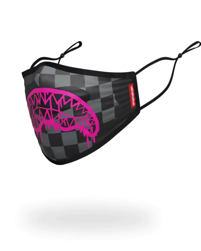 Sprayground 3AM: Trio Mascherine Stile Drip Rosa - Design Esclusivo per Protezione Stilosa