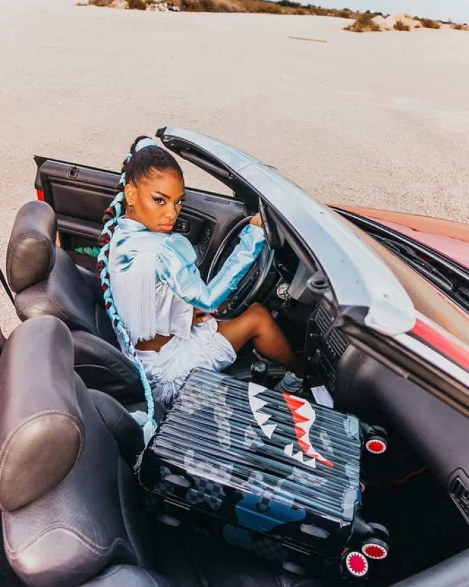 Sprayground Sharknautics 3AM: Set da Viaggio Completo con 3 Valigie Full-Size - Design Urban Futuristico