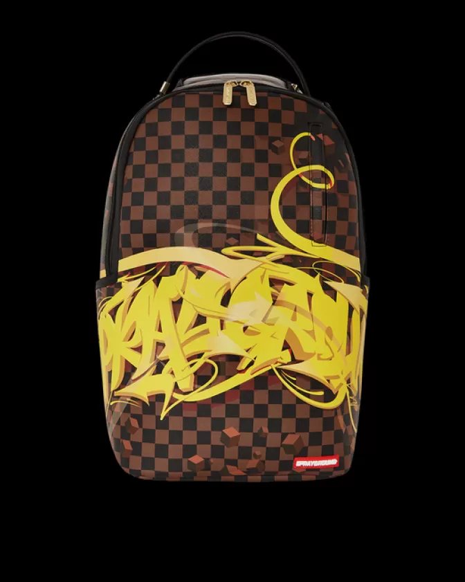 Sprayground Zaino Urbano con Graffiti 3D - Modello Esclusivo DLXV