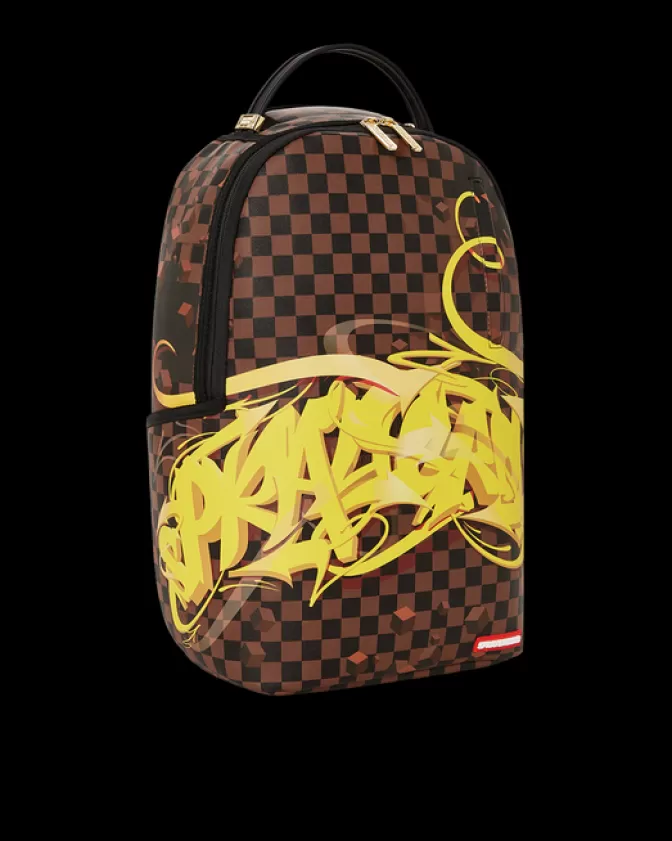 Sprayground Zaino Urbano con Graffiti 3D - Modello Esclusivo DLXV