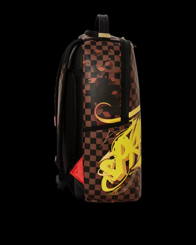 Sprayground Zaino Urbano con Graffiti 3D - Modello Esclusivo DLXV