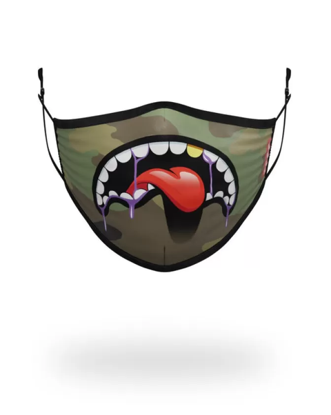 Sprayground Originale - Maschera Viso Adulti Stile Squalo Iridescente, Adattabile e Confortevole per Protezione con Design Esclusivo