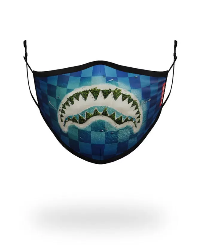 Mascherine Sprayground® per Adulti - Design Isola Squalo con Adattamento Ergonomico e Massima Traspirabilità