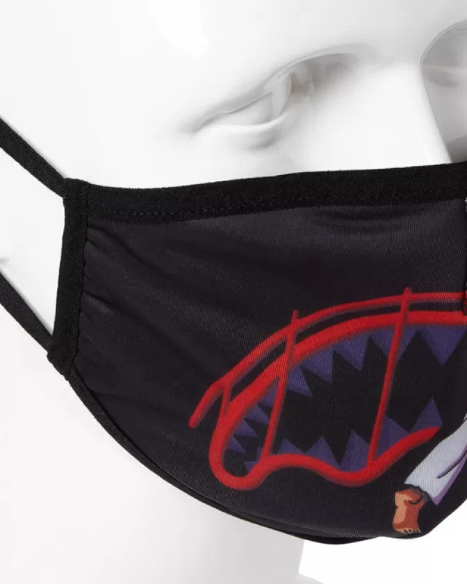 Sprayground Mascherina Stile Urbano con Squalo di Ryu - Modello Conformabile per Adulti (Edizione Limitata)