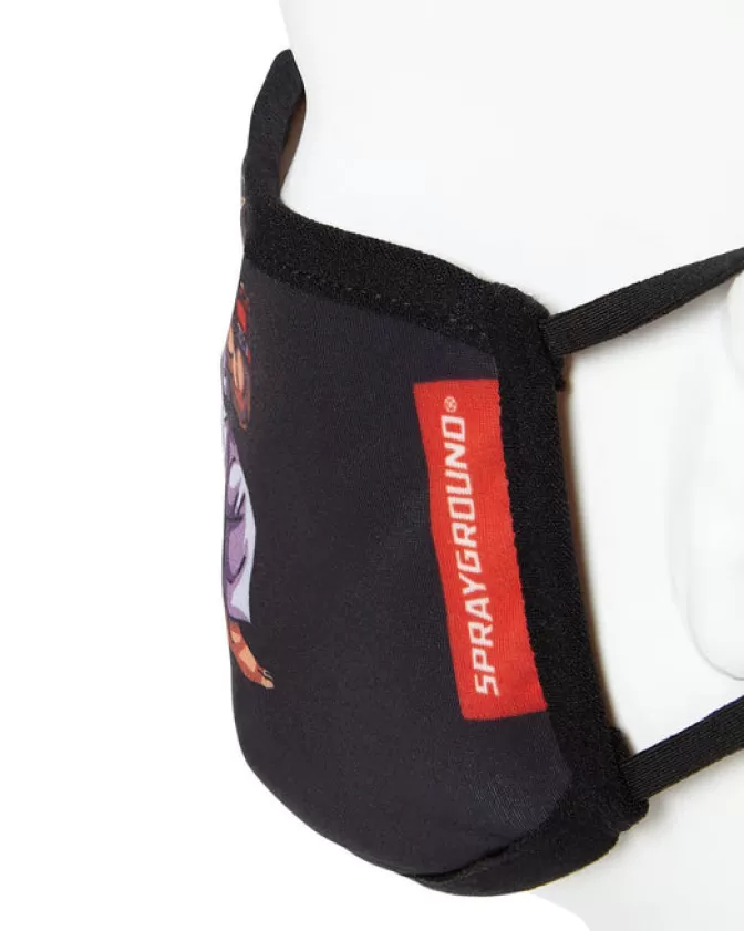 Sprayground Mascherina Stile Urbano con Squalo di Ryu - Modello Conformabile per Adulti (Edizione Limitata)