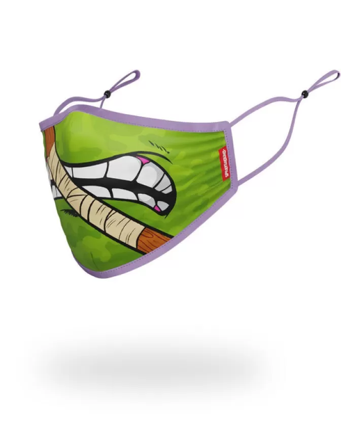 Sprayground | Mascherina Stile Donate­llo TMNT con Design Squalo - Adattamento Anatomico per Adulti