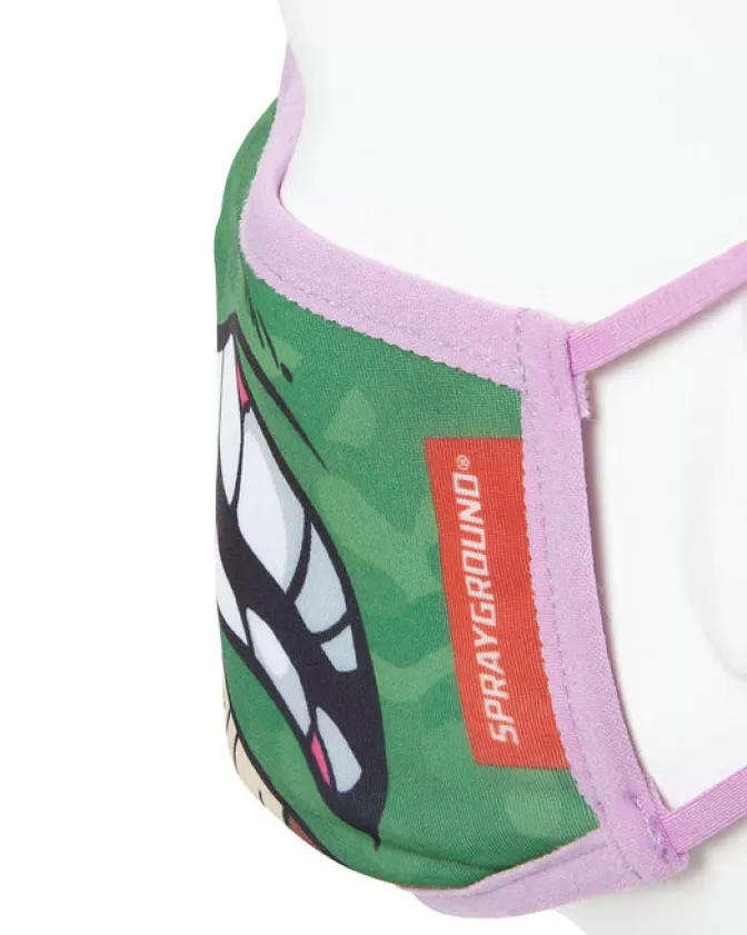 Sprayground | Mascherina Stile Donate­llo TMNT con Design Squalo - Adattamento Anatomico per Adulti