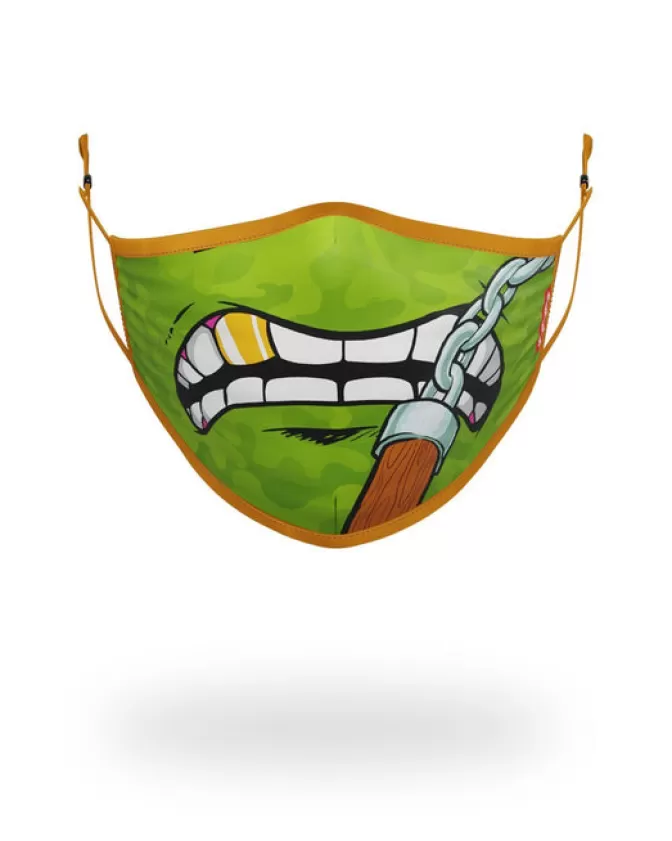 Sprayground MASCHERINA ADULTI TMNT - EDIZIONE MICHELANGELO CON DESIGN DINAMICO A SQUALO | Copertura ergonomica modellante | Promozione Lampo Limitata

(：，，，。，，。)