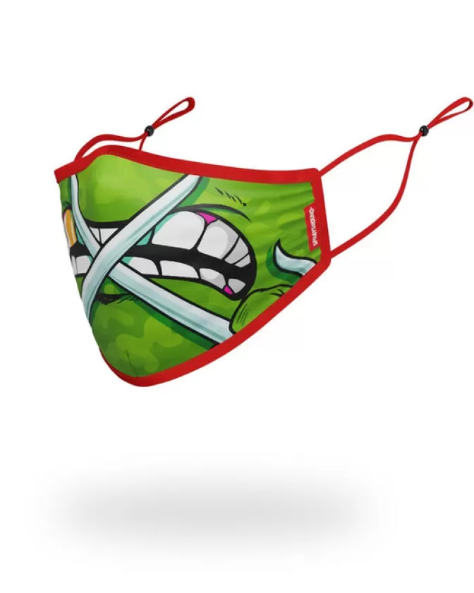 Maschera Comfortevole Sprayground per Adulti - Stile Raphael TMNT con Design Shark Fit e Fascia Regolabile, Edizione Limitata HOT