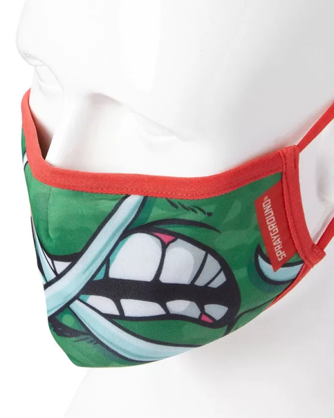 Maschera Comfortevole Sprayground per Adulti - Stile Raphael TMNT con Design Shark Fit e Fascia Regolabile, Edizione Limitata HOT