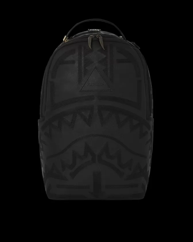 Zaino Sprayground Edizione Limitata - Design Africano Intelligente Serie 9 con Fioriture Sahariane, Compartimenti Multifunzionali per Scuola/Viaggi