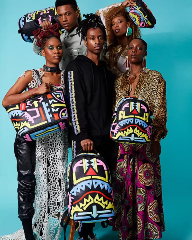 Zaino Sprayground Savage Futurista - Design Audace con Tecnologia A.I.4 per Esploratori Urbani, Stile Ribelle e Funzionalità Avanzata