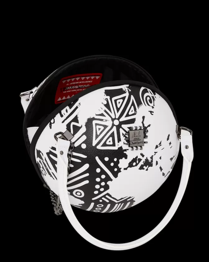 Sprayground - Borse Iconiche A.I.8: Intelligenza Africana | Edizione Speciale Globo con Design Ispirato alle Origini
