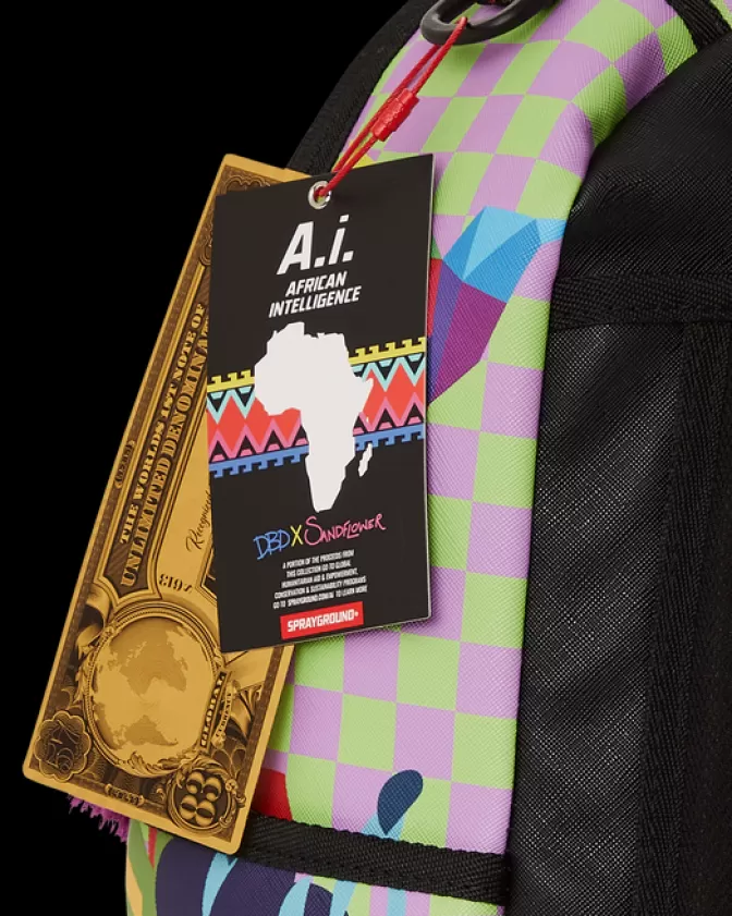 Zaino Sprayground A.I.8 - Design Unico con Stile Africano Contemporaneo, DLXV Edizione Limitata per Risvegliare il Leader che è in Te