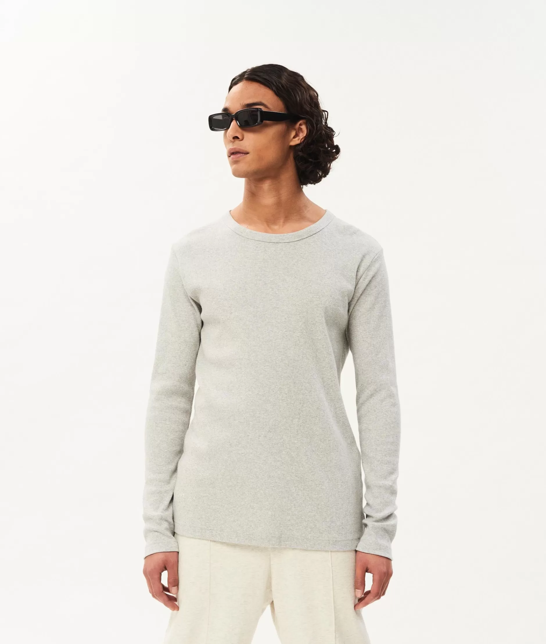 Maglia Confortevole in Jersey a Coste con Manica Lunga - Collezione 10DAYS per Uomo, Stile Casual di Alex