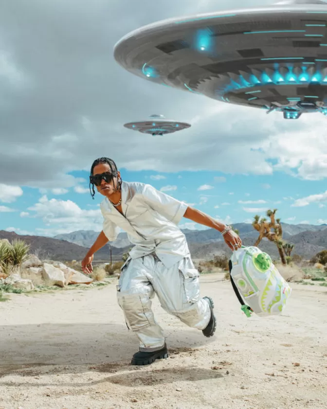 Sprayground | Zaino Avanguardista a Tema Nave Madre Extraterrestre con Design Futurista