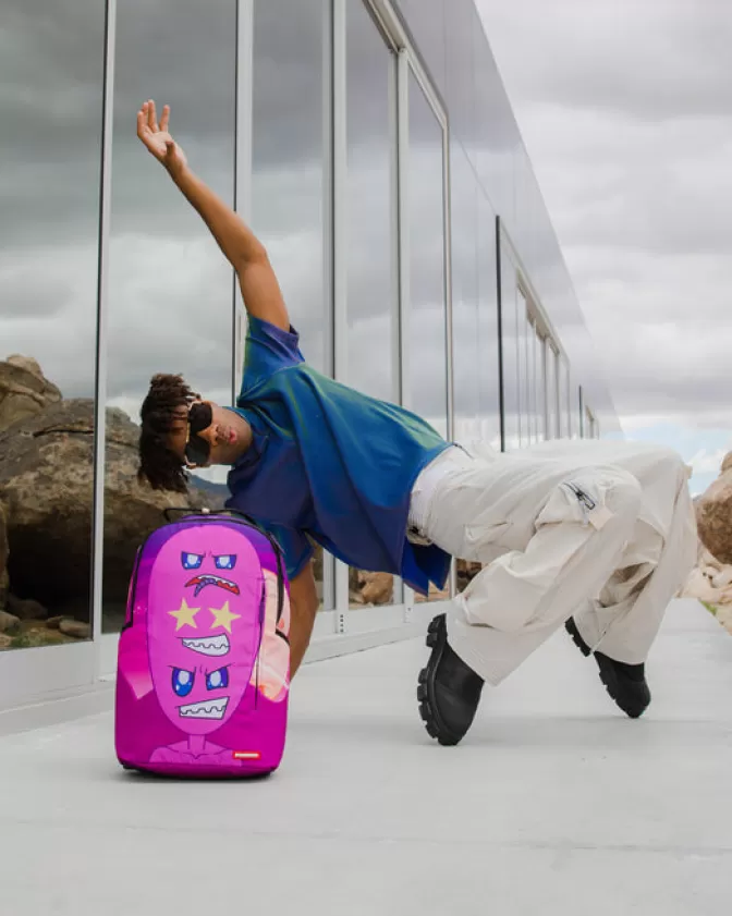 Zaino Sprayground Design Futurista - Stampa Alieni Extra-Large con Tema Spaziale