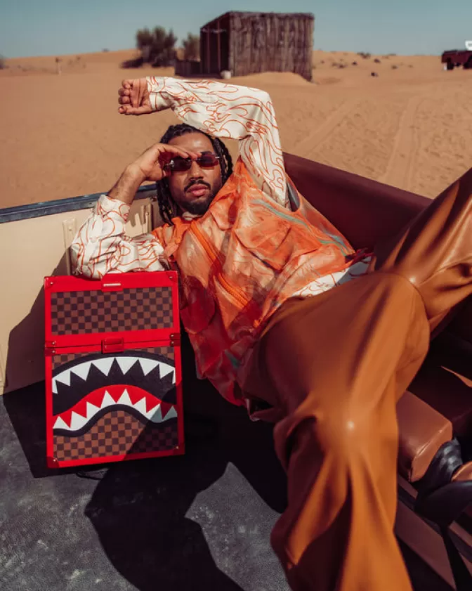 Zaino Sprayground Collezione Chiatura - Squali Urbani a Parigi 1900 - Stile Unico Tutto o Niente