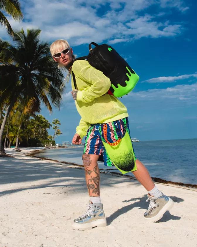 Zaino Sprayground Antigravità - Modello Verde Futuristico con Design Ergonomico (Codice DLXV)
