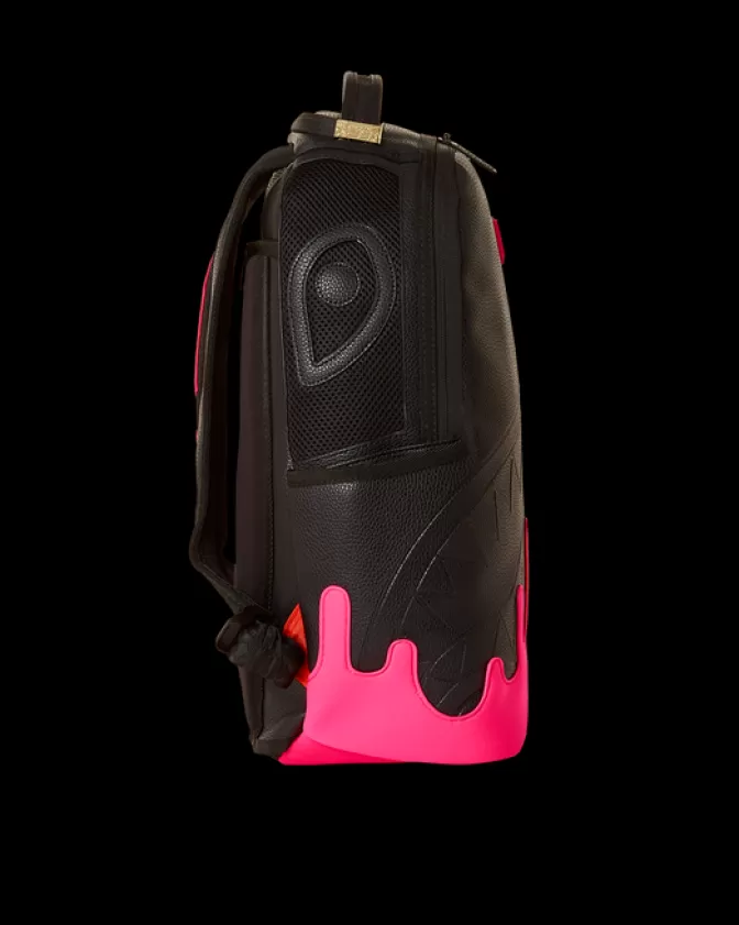 Zaino Sprayground DLXV - Design Anti-Gravità in Rosa Neon con Scompi Intelligenti