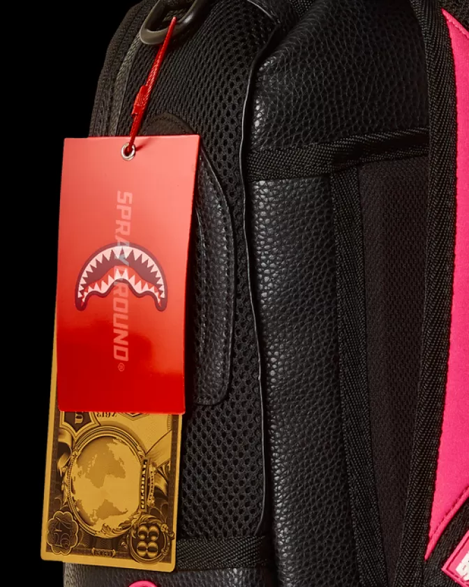 Zaino Sprayground DLXV - Design Anti-Gravità in Rosa Neon con Scompi Intelligenti