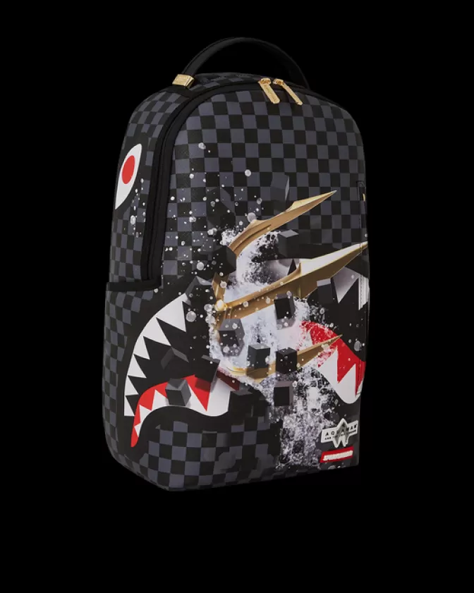 Zaino Sprayground Edizione Speciale - Tridente di Aquaman Design Futuristico Impermeabile

（：