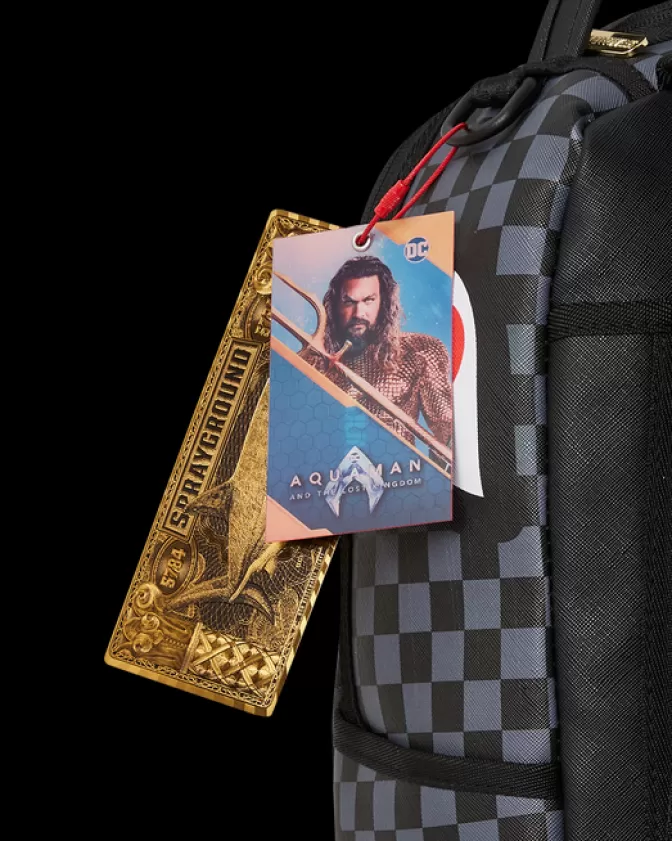 Zaino Sprayground Edizione Speciale - Tridente di Aquaman Design Futuristico Impermeabile

（：