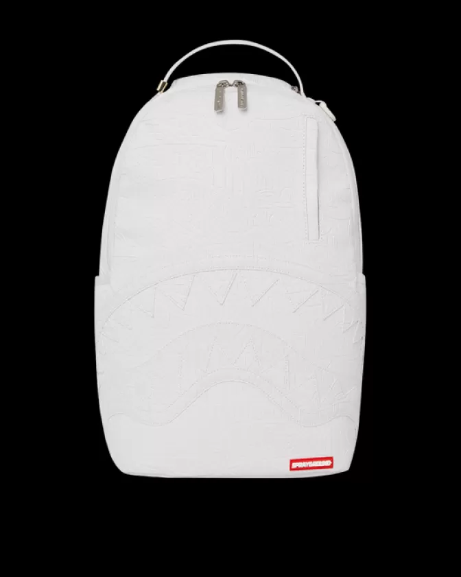 Zaino Sprayground Branco Artico - Design Futurista e Capienza Generosa (Modello DLXV)