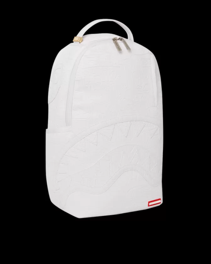 Zaino Sprayground Branco Artico - Design Futurista e Capienza Generosa (Modello DLXV)