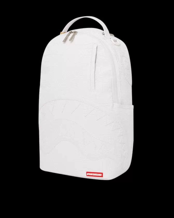 Zaino Sprayground Branco Artico - Design Futurista e Capienza Generosa (Modello DLXV)