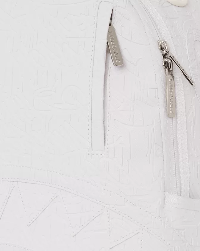 Zaino Sprayground Branco Artico - Design Futurista e Capienza Generosa (Modello DLXV)