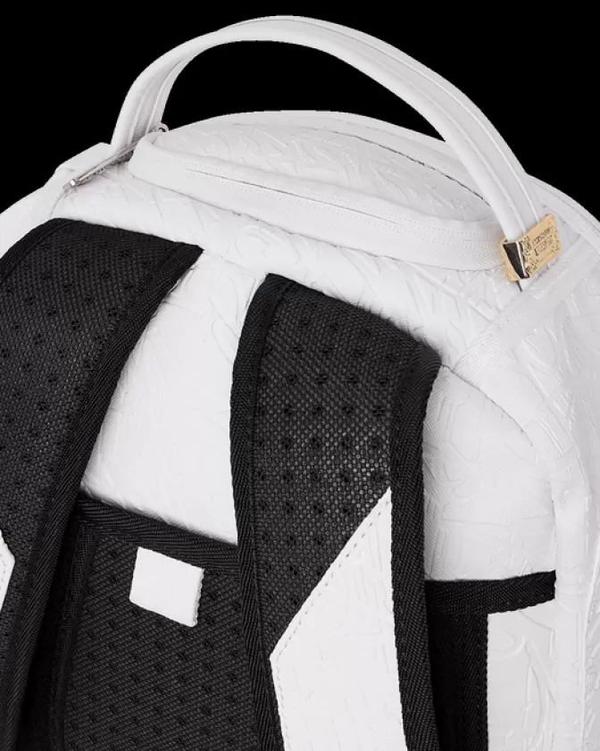 Zaino Sprayground Branco Artico - Design Futurista e Capienza Generosa (Modello DLXV)