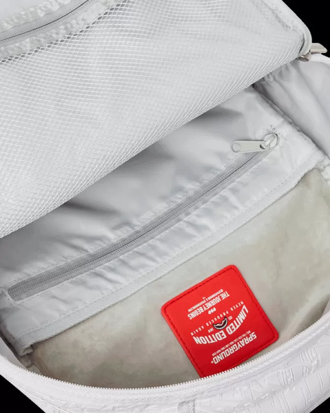 Zaino Sprayground Branco Artico - Design Futurista e Capienza Generosa (Modello DLXV)