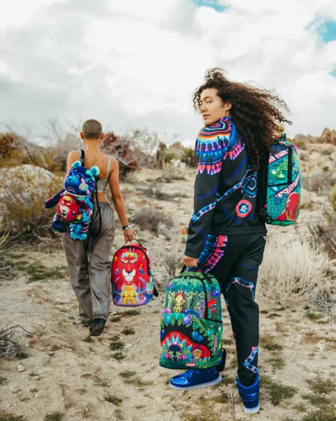 Zaini Sprayground Stile Orsacchiotto - Astro Twilight Edition con Ricamo Moneybear, Modelli Unici per Giovani Creativi