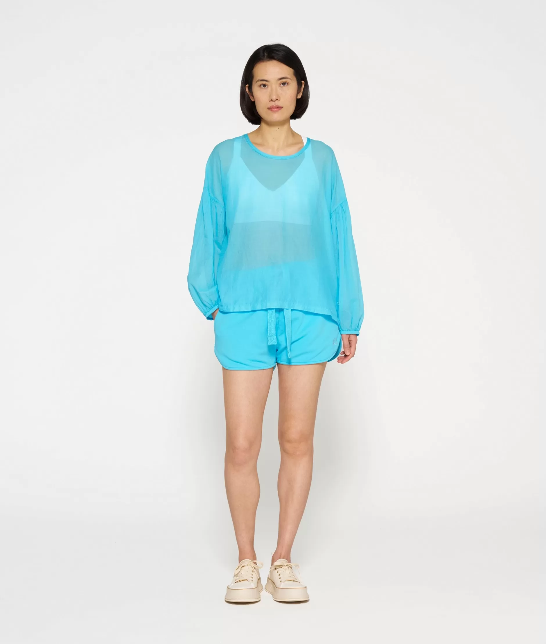 Camicia con Maniche a Palloncino Donna 10GIORNI - Stile Fresco e Femminile