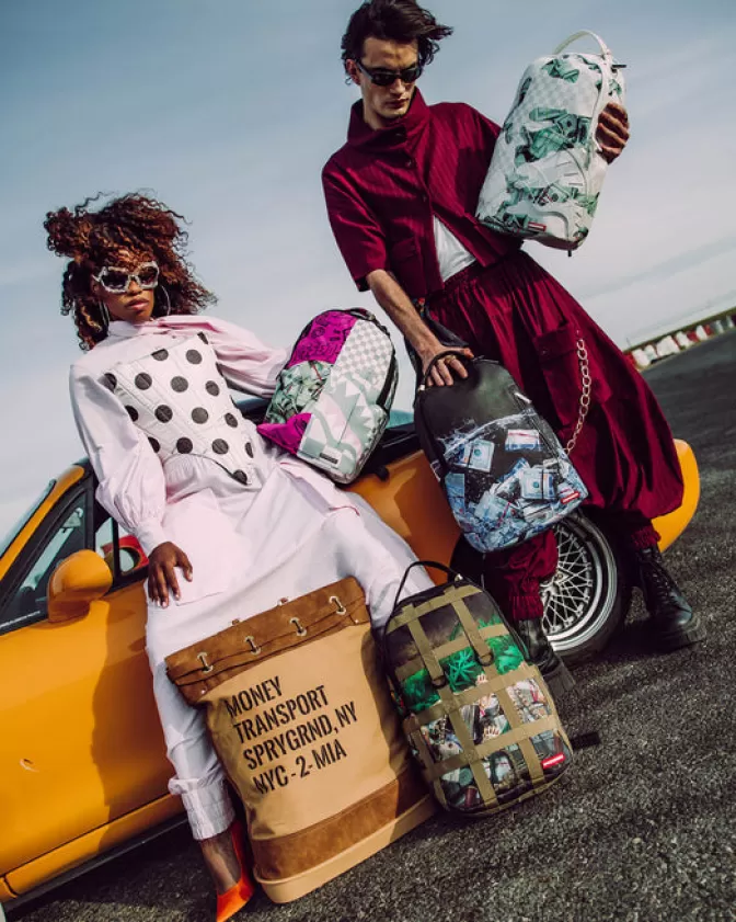 Zaini Sprayground - Borsa blindata professionale per trasferimenti sicuri con design streetwear
