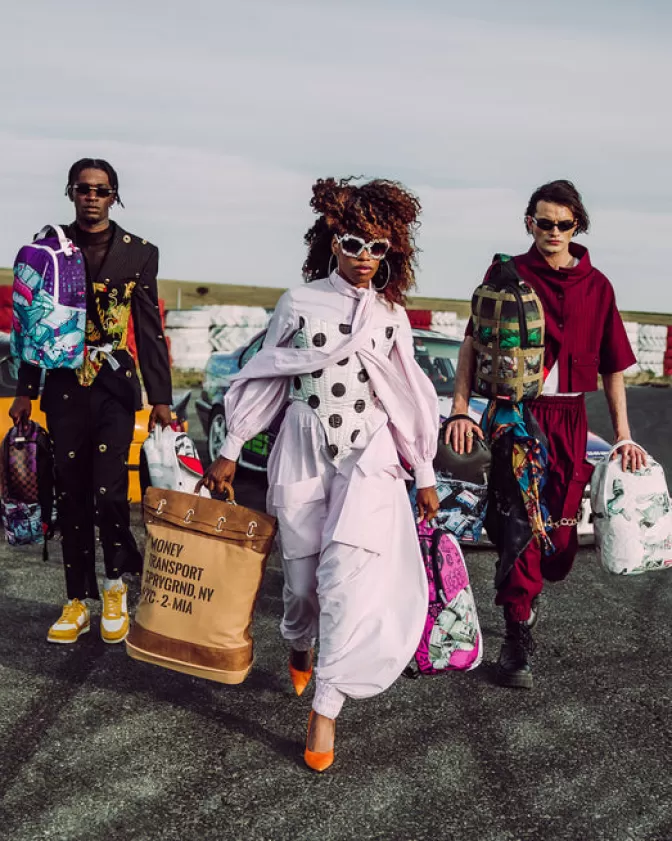 Zaini Sprayground - Borsa blindata professionale per trasferimenti sicuri con design streetwear