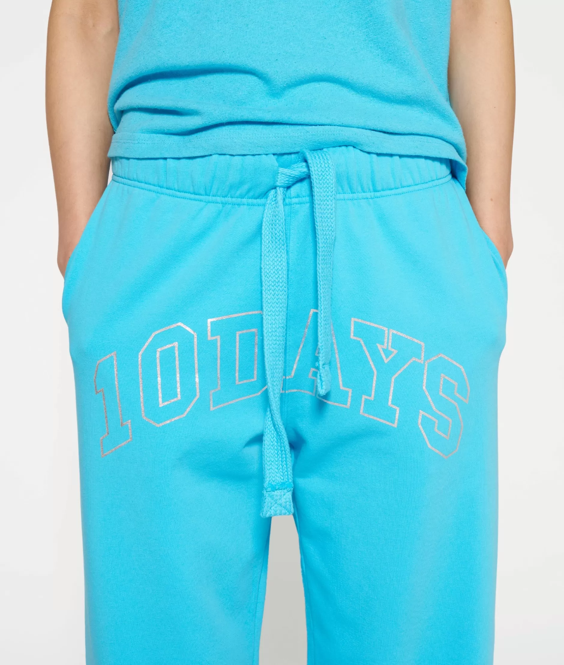 Donna 10DAYS - Pantaloni Jogger Casual con Stile Sportivo e Design a Righe Laterali, Comodi per Tutto il Giorno