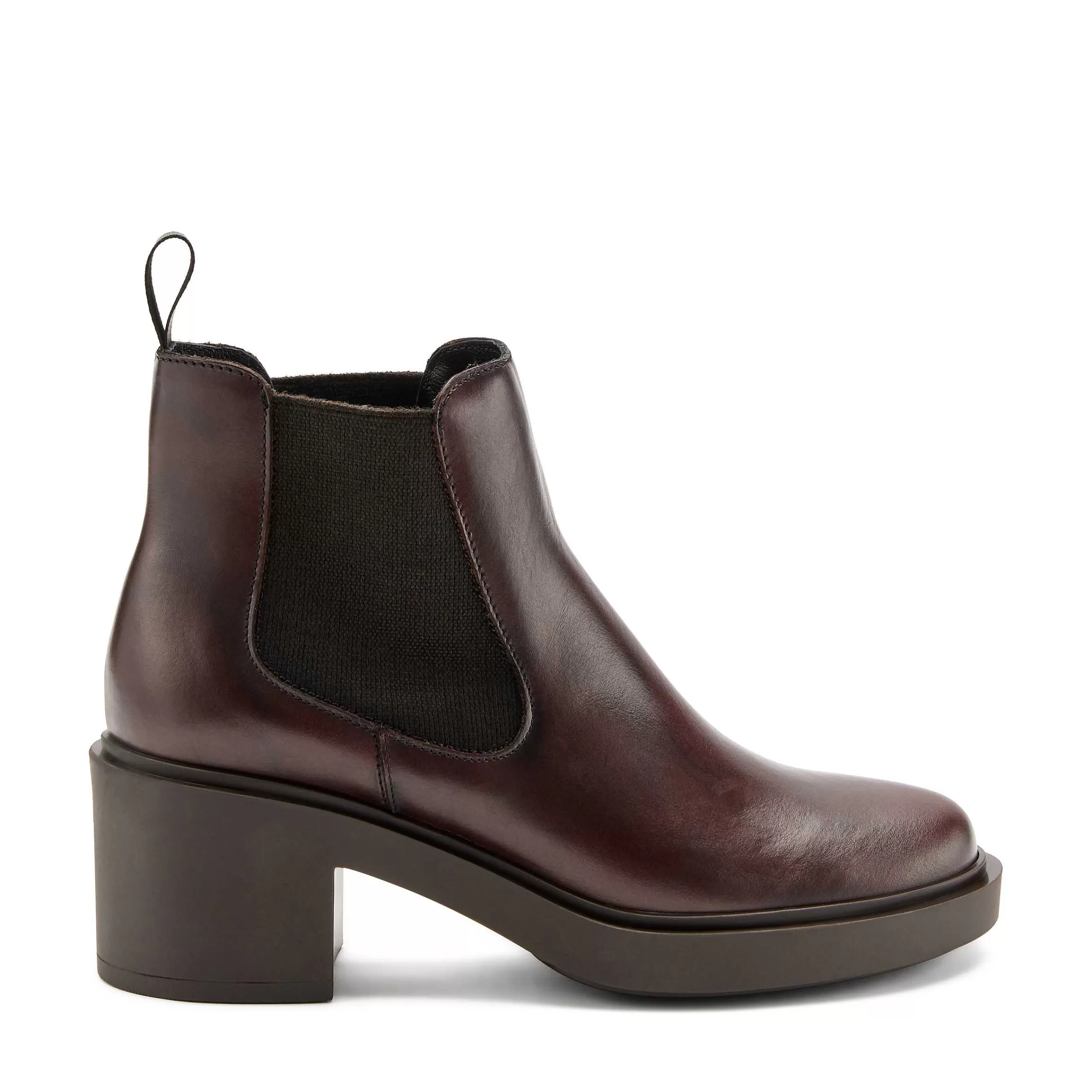 Stivaletti Donna in Pelle Morbida con Tacco Comodo - Design Femminile Ispirato allo Stile Vintage Beatles