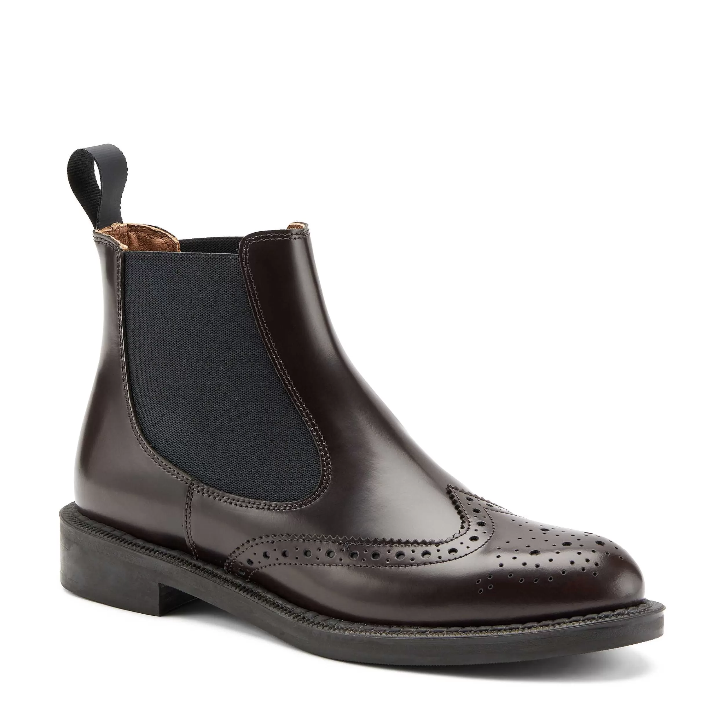 Stivaletti Femminili Beatles con Design Elegante a Coda di Rondine in Pelle Invecchiata - Calzature Casual-Chic con Effetto Vintage per Donna