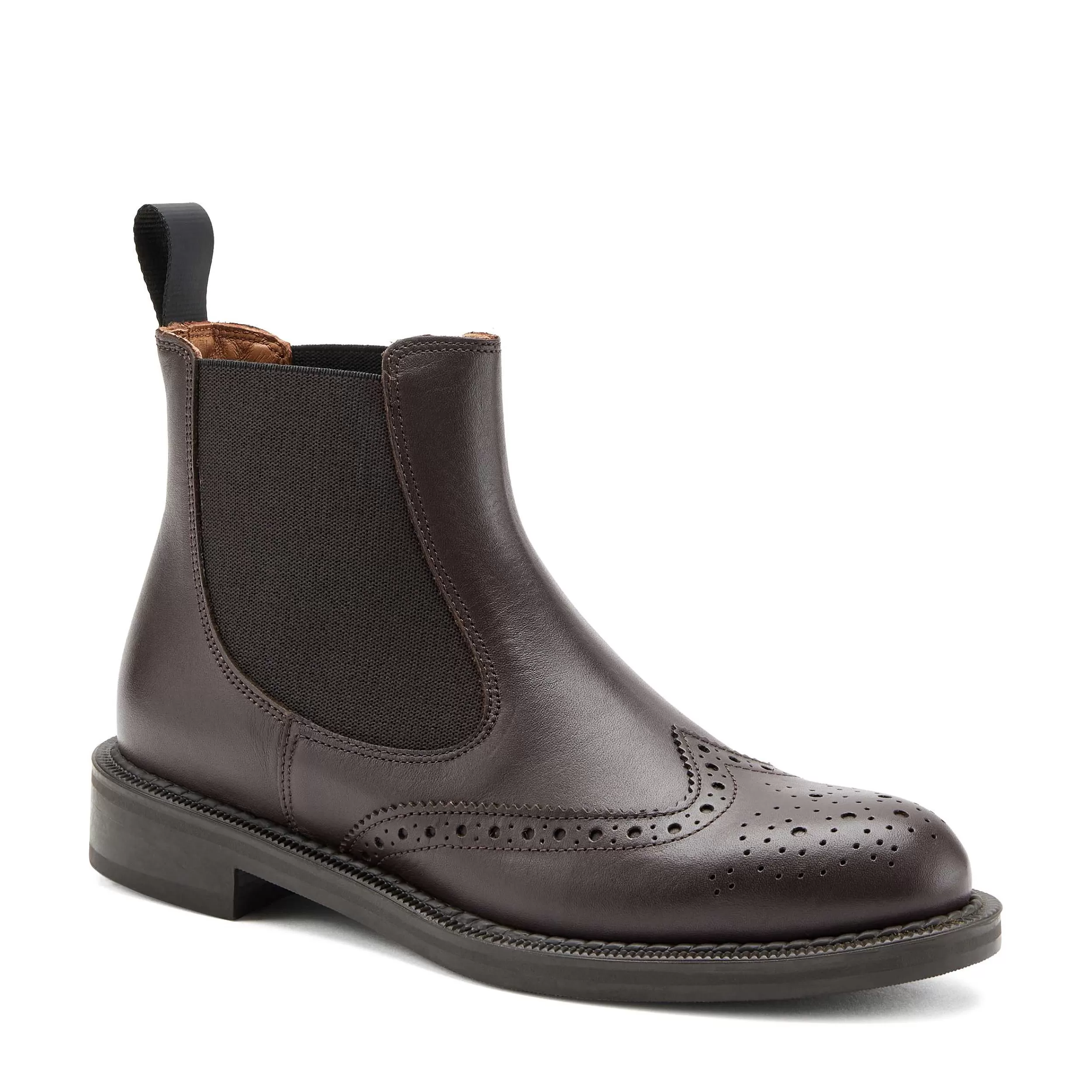 Stivaletti Donna in Pelle con Ricamo a Coda di Rondine - Ispirazione Vintage Beatles