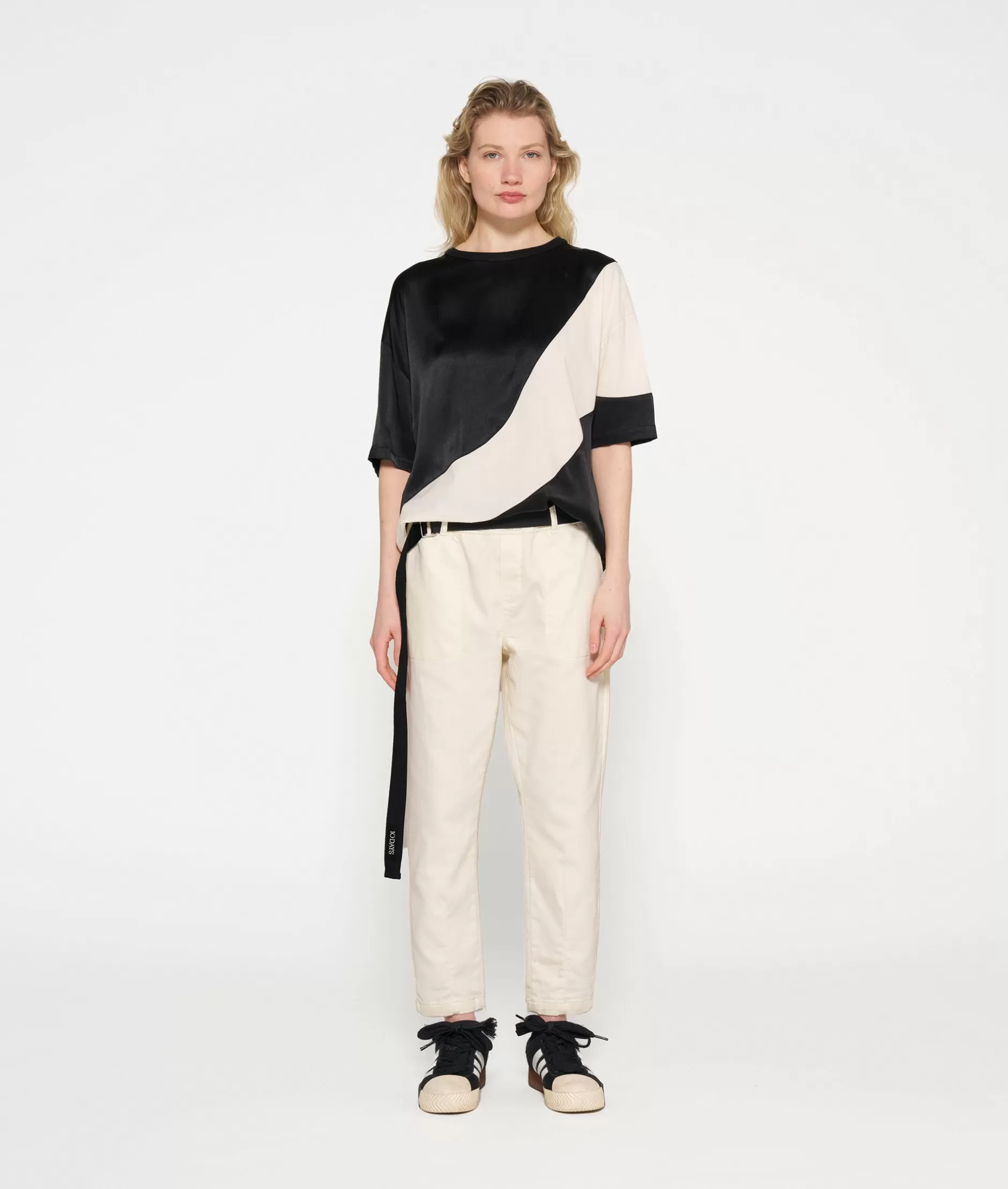 Jeans Jogger Donna 10DAYS con Cintura Regolabile - Pantaloni Denim Comodi Stile Casual, Perfetti per Tutto il Giorno