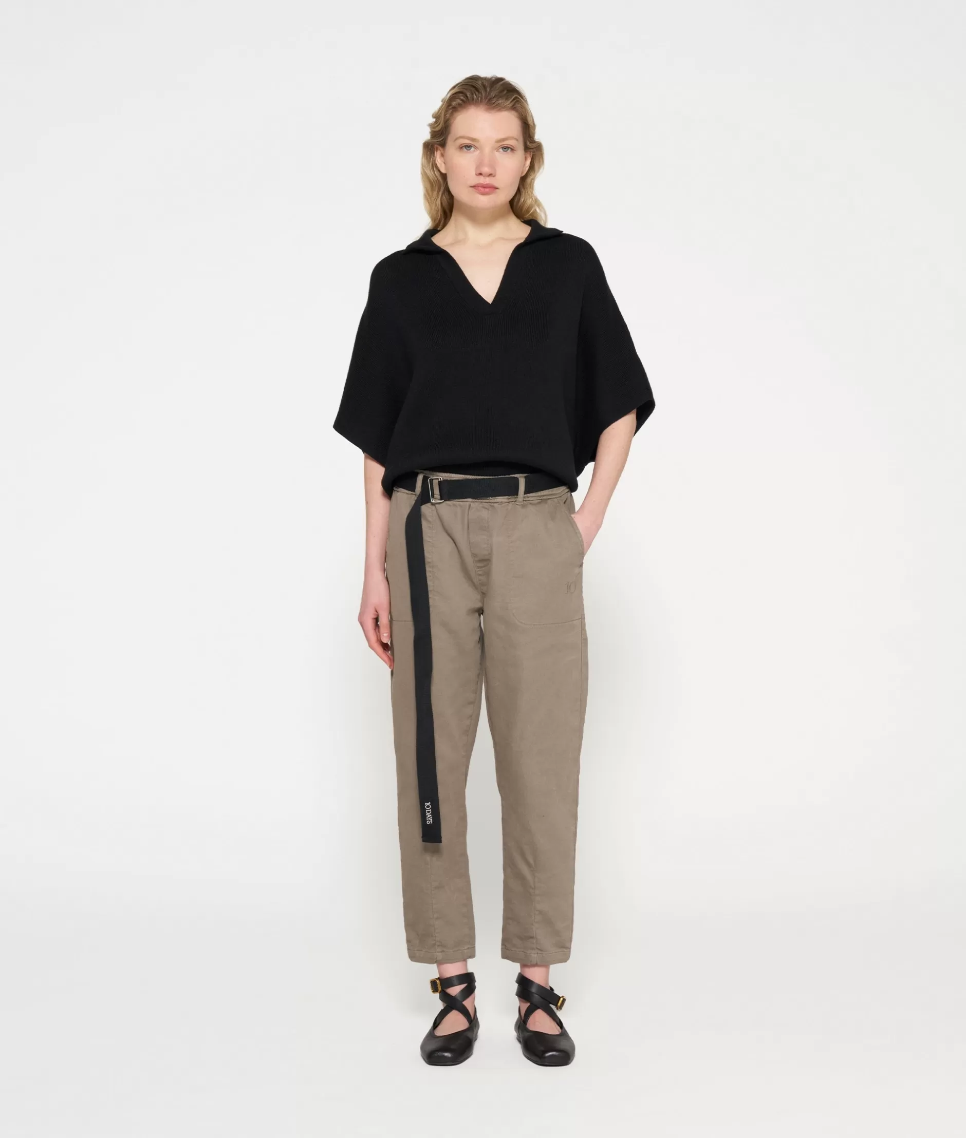 Pantaloni Donna con Cintura - Jeans Jogger Elasticizzati Confezionati 10DAYS