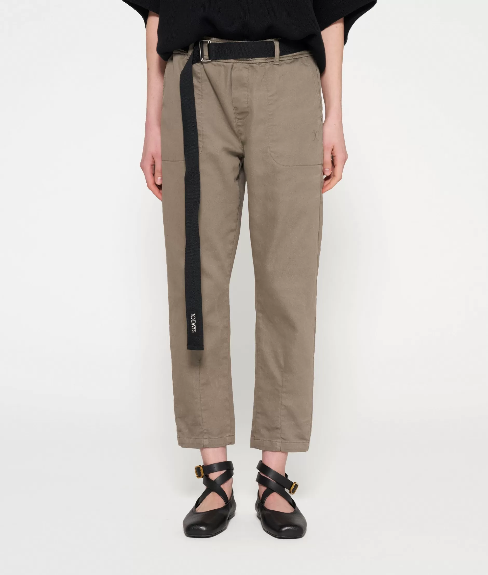 Pantaloni Donna con Cintura - Jeans Jogger Elasticizzati Confezionati 10DAYS